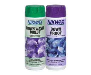 Набір для прання пухового спорядження Nikwax Twin Pack (Twin Down Wash Direct / Down Proof 300ml) (Nikwax)