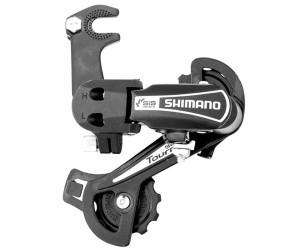 Переключатель задний Shimano Tourney RD-TY21 чёрн Крюк 6-7 скоростей ОЕМ