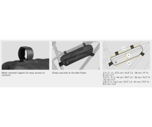 Сумка в раму Topeak MidLoader 3л черн 169г Сумка в раму Topeak MidLoader 3л черн 169г