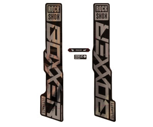 Набор наклеек ROCKSHOX - BOXXER ULTIMATE 27/29 GLOSS POLAR FOIL FOR HIGH GLOSS BLACK (2021)
