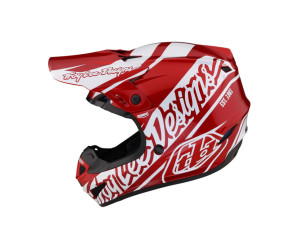 Мотошолом TLD GP HELMET SLICE RED/ WHITE