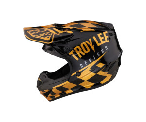 Мотошолом TLD SE4 POLYACRYLITE HELMET RACE SHOP [BLACK/GOLD] 