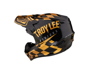 Мотошолом TLD SE4 POLYACRYLITE HELMET RACE SHOP [BLACK/GOLD] 