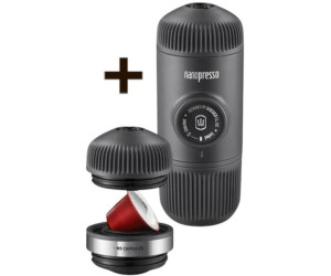 Портативна еспресо-кавоварка Wacaco Nanopresso+ з адаптером для капсули