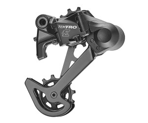 Задний переключатель на 8 или 9 скоростей TEKTRO RD-M350, средняя лапка, механизм клатч, под кассету до 46з, черный