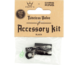 Ковпачки до ніпелів Peaty's x Chris King Tubeless Valves Accessory Kit, Black