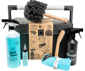 Набір для миття Peaty's Cleaning Kit, шампунь 1L / дегризер 500ml / щітка 2шт / рушник мікрофібра / мастило ланцюга 120ml, All-Weather
