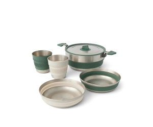 Набір посуду Sea to Summit Detour Stainless Steel One Pot  Cook Set (каструля+2 миски+2 чашки)