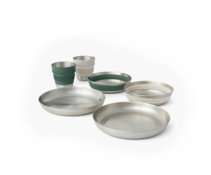 Набор посуды Sea to Summit Detour Stainless Steel Collapsible Dinnerware Set набір посуду (2 тарелки+2 миски+2 чашки)