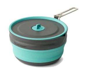 Кастрюля складана з чохлом Sea to Summit Frontier UL Collapsible Pot w/Sack (2.2 L, Aqua Sea Blue)