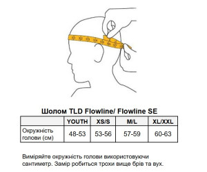 Вело шлем TLD FLOWLINE HELMET; POINT [CAPER / CHALK] MD/LG