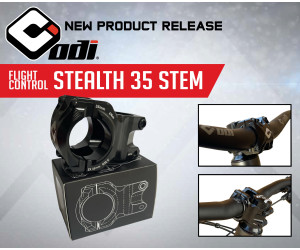 Винос керма ODI Flight Control Stealth 35mm 0 Rise Black