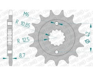 Зірка AFAM 520 Sprocket - Kawasaki, 17z