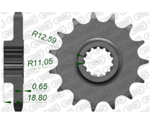 Зірка AFAM 530 Sprocket - Ducati, 15z
