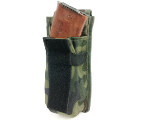 Подсумок закрытый одинарный для 2 магазинов АК LeRoy Cordura мультикам (LE2963)