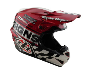 Мото шлем TLD GP PRO HELMET; FIFTY-50 [WHITE / RED]