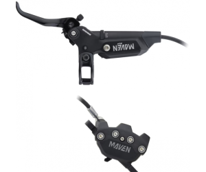 Тормоза Дисковые SRAM Maven Silver - Aluminum Lever, Stainless Hardware, Reach/Contact Adj,SwingLink, Black Hose (includes MMX Clamp,20P-2 Bracket) A1
