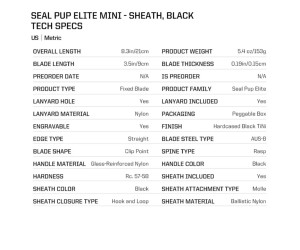 Нож SOG SEAL Pup Elite Mini