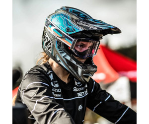 Вело шлем TLD D4 POLYACRYLITE HELMET QUALIFER [BLUE/WHITE]