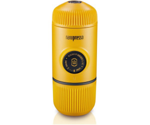 Портативна еспресо-кавоварка Wacaco Nanopresso жовта, механічна, для меленої кави