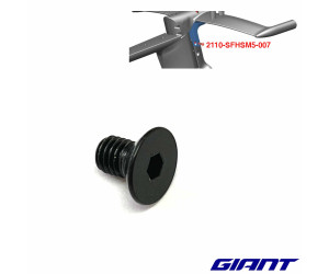 Болт Giant Trinity Flat Head Screw M5x0.8x8 мм черн