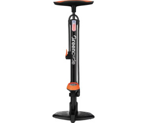 Насос підлоговий Green Cycle GPF-010 сталевий корпус, з манометром, Presta+Schrader, 160 psi