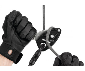 Спусковое устройство с сумкой Petzl Exo Eashook black 15m