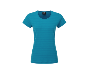Футболка Mountain Equipment Groundup Wmns Stripe Tee, Digital Blue stripe 
