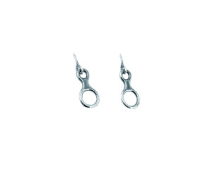 Сережки Rock Empire Earrings: Antiqued Silver Eights Ag 925 