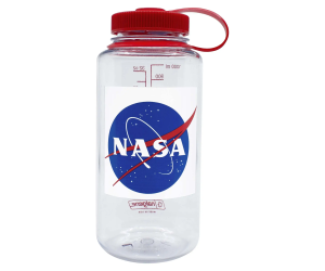 Пляшка Nalgene 1L WM Clear w/Red Cap NASA Globe Susta