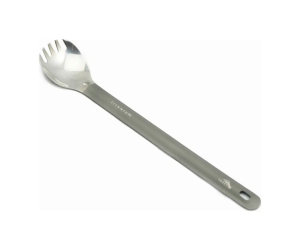 Ложка-виделка Toaks Titanium Long Handle Spork with Polished Bowl 