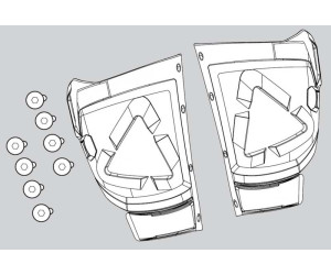 Захисні пластини до мотоботів LEATT GPX 5.5 Boot Shin plate kit [White], 13 Series