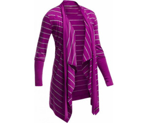 Кофта Icebreaker Bliss Wrap stripe WMN vivid/metro hthr S