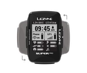 Велокомпьютер Lezyne SUPER PRO GPS SMART LOADED KTV Pro Smart Rear