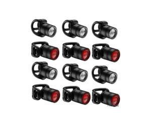 Набор переднего и заднего света Lezyne FEMTO DRIVE BOX SET PAIR 6+6 штук Черный 7 люменов Y10