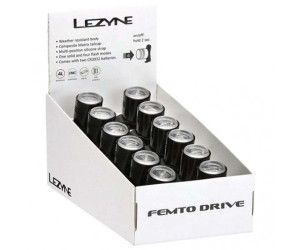 Набор переднего света Lezyne FEMTO DRIVE BOX SET FRONT 12 штук Черный 15 люменов Y13