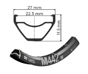 Обод DT Swiss M 442 27.5"
