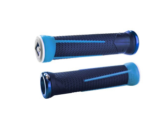 Гріпси ODI AG-1 Signature V2.1 Lock On, Bright Blue/Light Blue w/Blue Clamp, сині з синіми замками