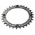 Передняя звезда RACE FACE SINGLE RING NARROW WIDE (104X30), BLACK
