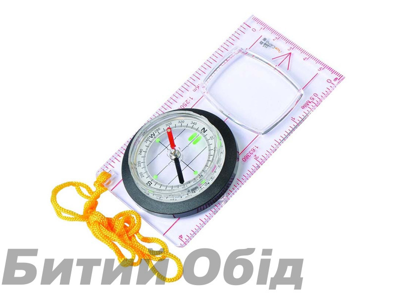 Компас AceCamp Fluorescent Map Compass