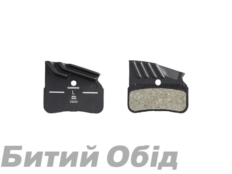 Тормозные колодки с радиатором Shimano N03A-RF, полимер/resin
