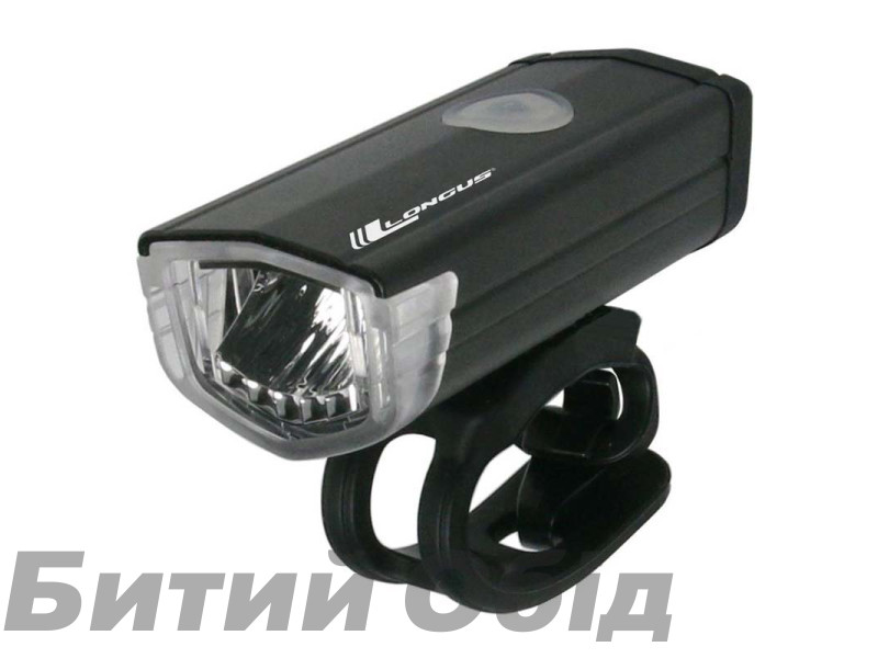 Світло переднє Longus 3W LED 3 ф-ції USB, 200lm