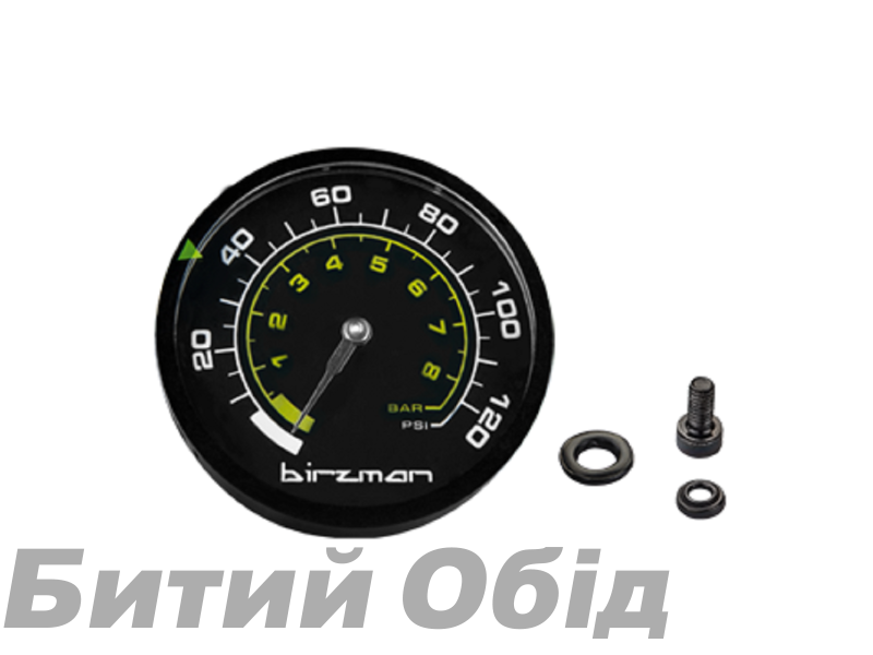 Манометр Birzman 120PSI Maha Push & Twist MTBII