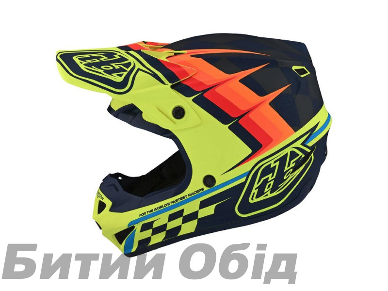 Мотошлем TLD SE4 POLYACRYLITE [WARPED YELLOW] 