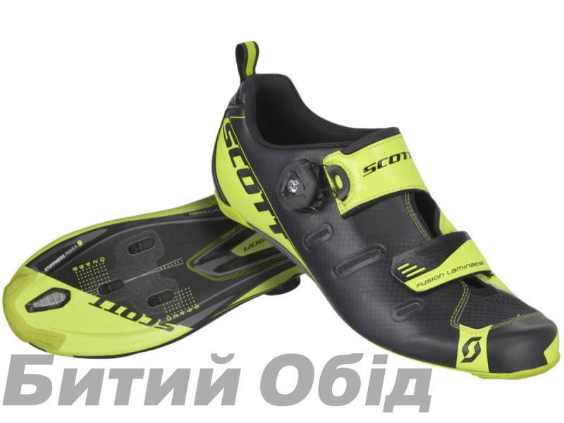 Велотуфли SCOTT TRI Carbon чёрно/жёлтые