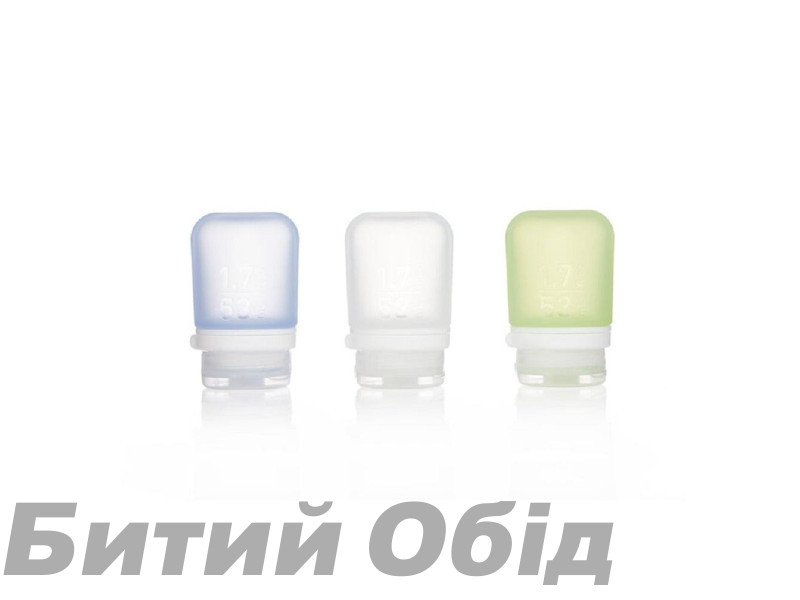 Набор силиконовых бутылочек Humangear GoToob+ 3-Pack Small Набор силиконовых бутылочек Humangear GoToob+ 3-Pack Small