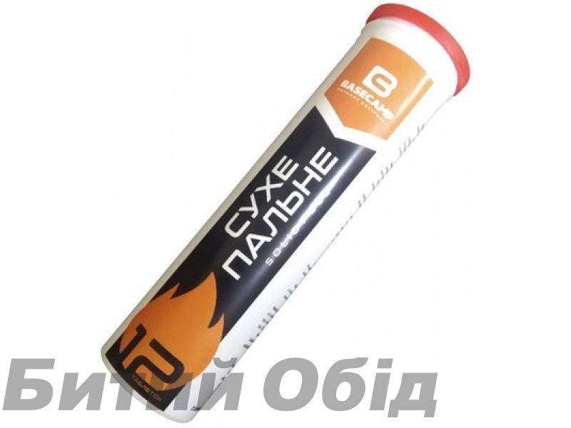 Сухое горючее Base Camp, 12 таблеток, туба