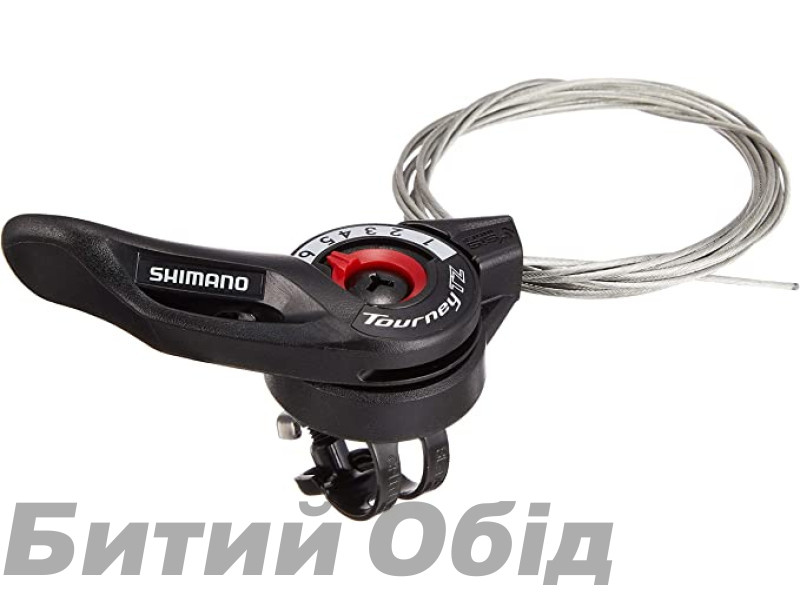 Шифтер SHIMANO SL-TZ500 правый 7-скор. (индексный) трос, черный