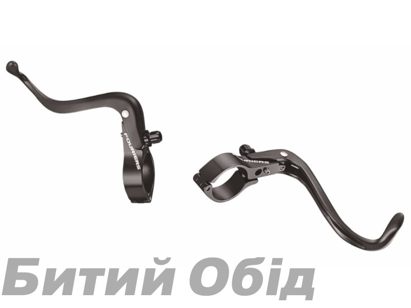 Ручки торм Fouriers S006 Additional 128г 31.8мм с/адапт 31.8>24мм черн