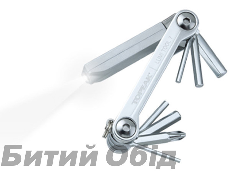 Ключ склад Topeak LumiTool 7 7 фунц с/чехл 72.4г